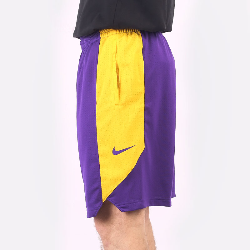мужские фиолетовые шорты Nike Dry NBA Practice Shorts Los Angeles Lakers AJ5077-504 - цена, описание, фото 3
